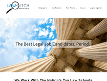 Tablet Screenshot of lawmatch.com